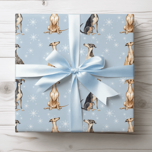 Frosted & Fast – Italian Greyhound Christmas Wrapping Paper