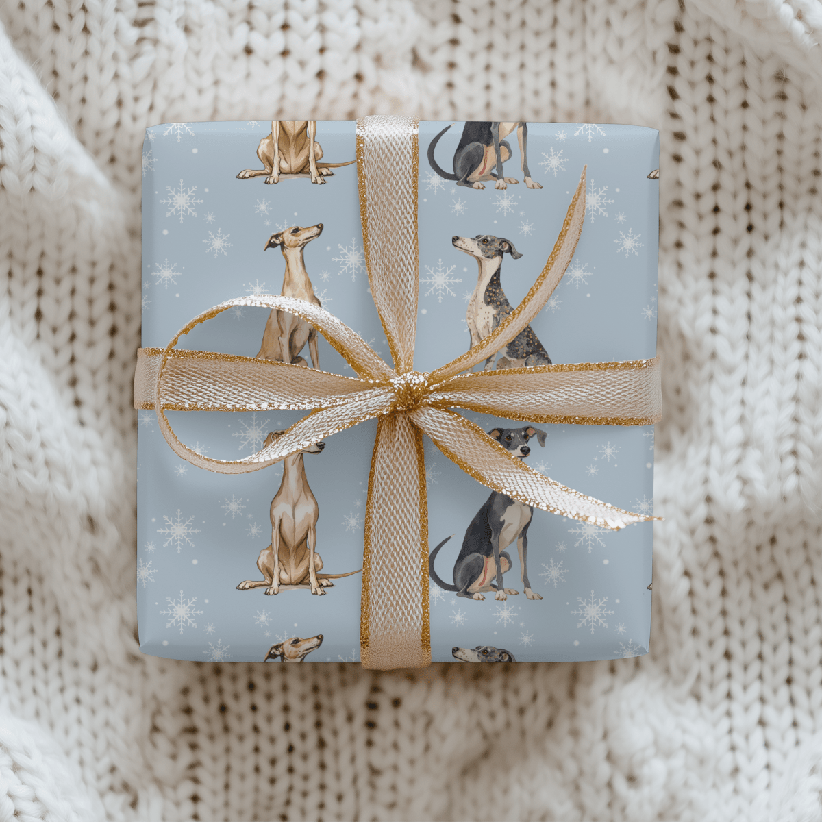 Frosted & Fast – Italian Greyhound Christmas Wrapping Paper