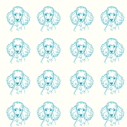 Pom - Pom & Poodle – Chic Line Art Wrapping Paper