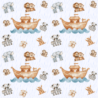 Noah’s Nifty Ark – Animal Pairs Wrapping Paper