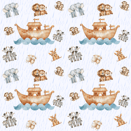 Noah’s Nifty Ark – Animal Pairs Wrapping Paper