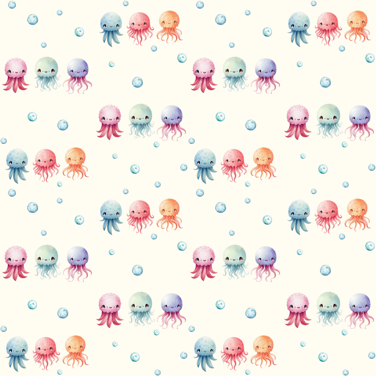 Sea Snuggle Squad – Pastel Ocean Wrapping Paper