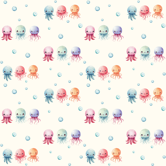 Sea Snuggle Squad – Pastel Ocean Wrapping Paper