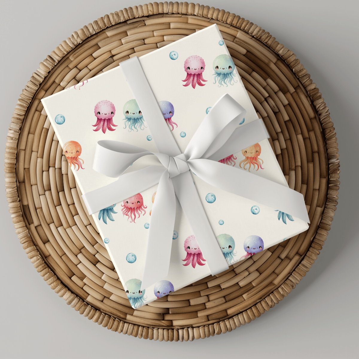 Sea Snuggle Squad – Pastel Ocean Wrapping Paper