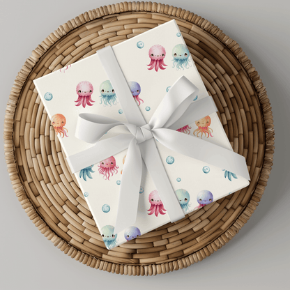 Sea Snuggle Squad – Pastel Ocean Wrapping Paper