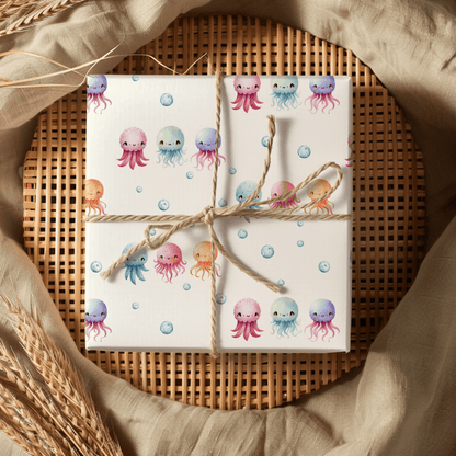 Sea Snuggle Squad – Pastel Ocean Wrapping Paper