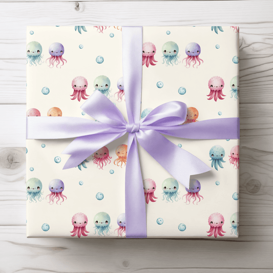 Sea Snuggle Squad – Pastel Ocean Wrapping Paper