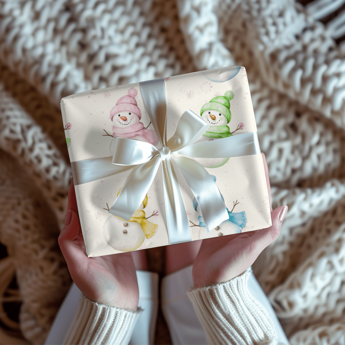 Frosty Friends in Color – Snowman Wrapping Paper