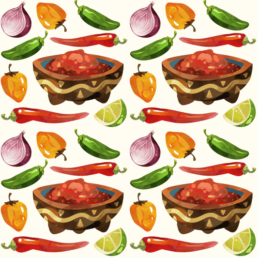 Salsa Fiesta – Spicy Celebration Wrapping Paper