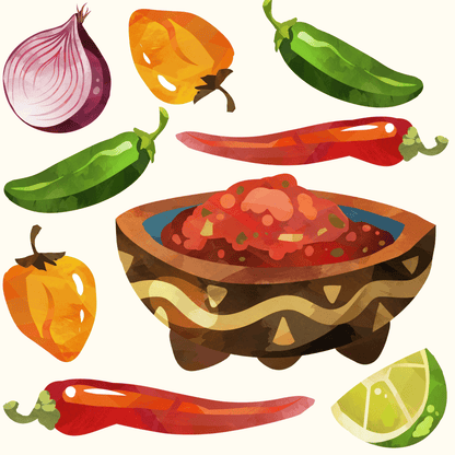 Salsa Fiesta – Spicy Celebration Wrapping Paper