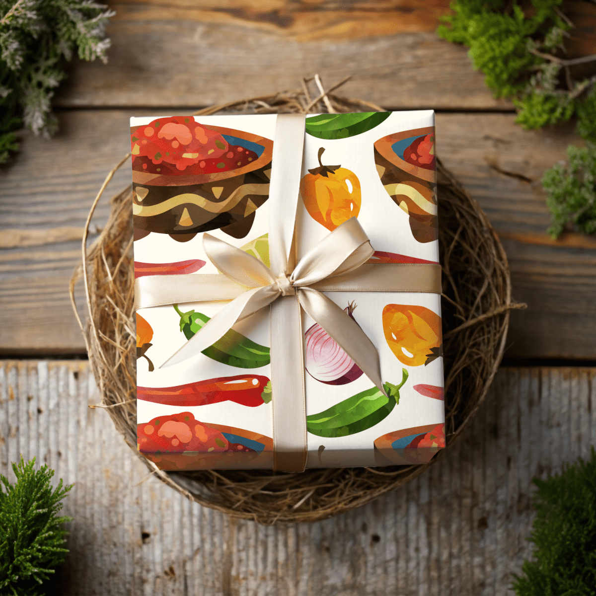 Salsa Fiesta – Spicy Celebration Wrapping Paper