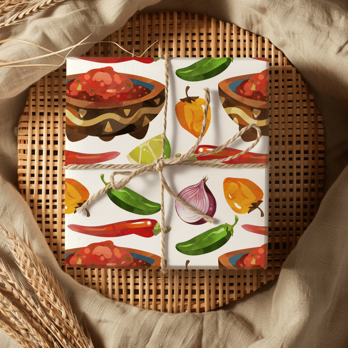 Salsa Fiesta – Spicy Celebration Wrapping Paper