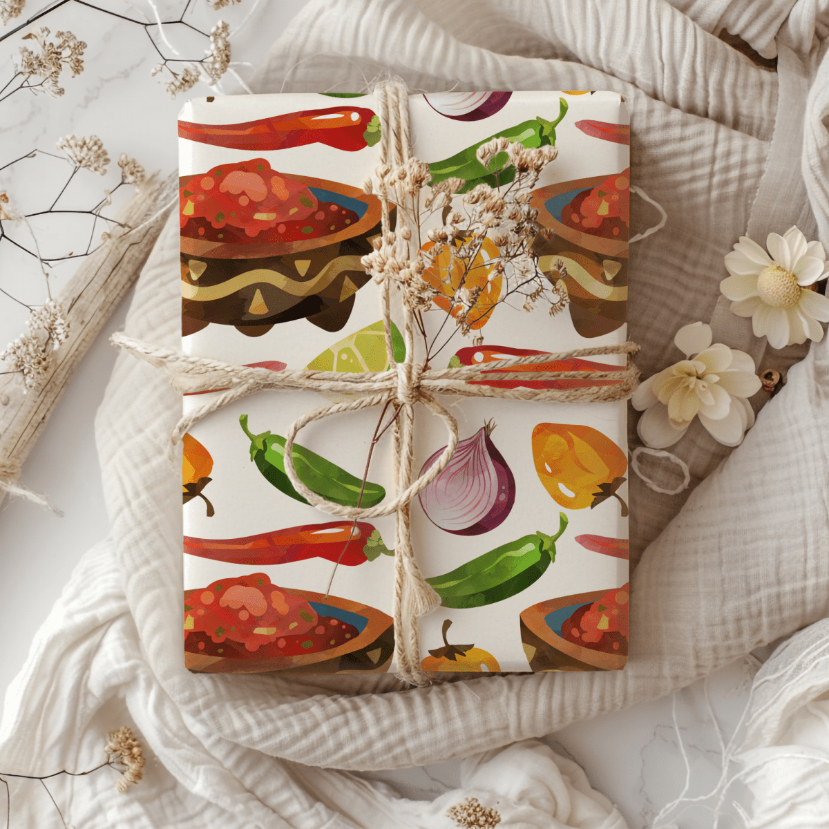 Salsa Fiesta – Spicy Celebration Wrapping Paper