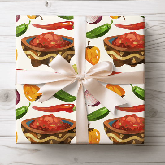 Salsa Fiesta – Spicy Celebration Wrapping Paper