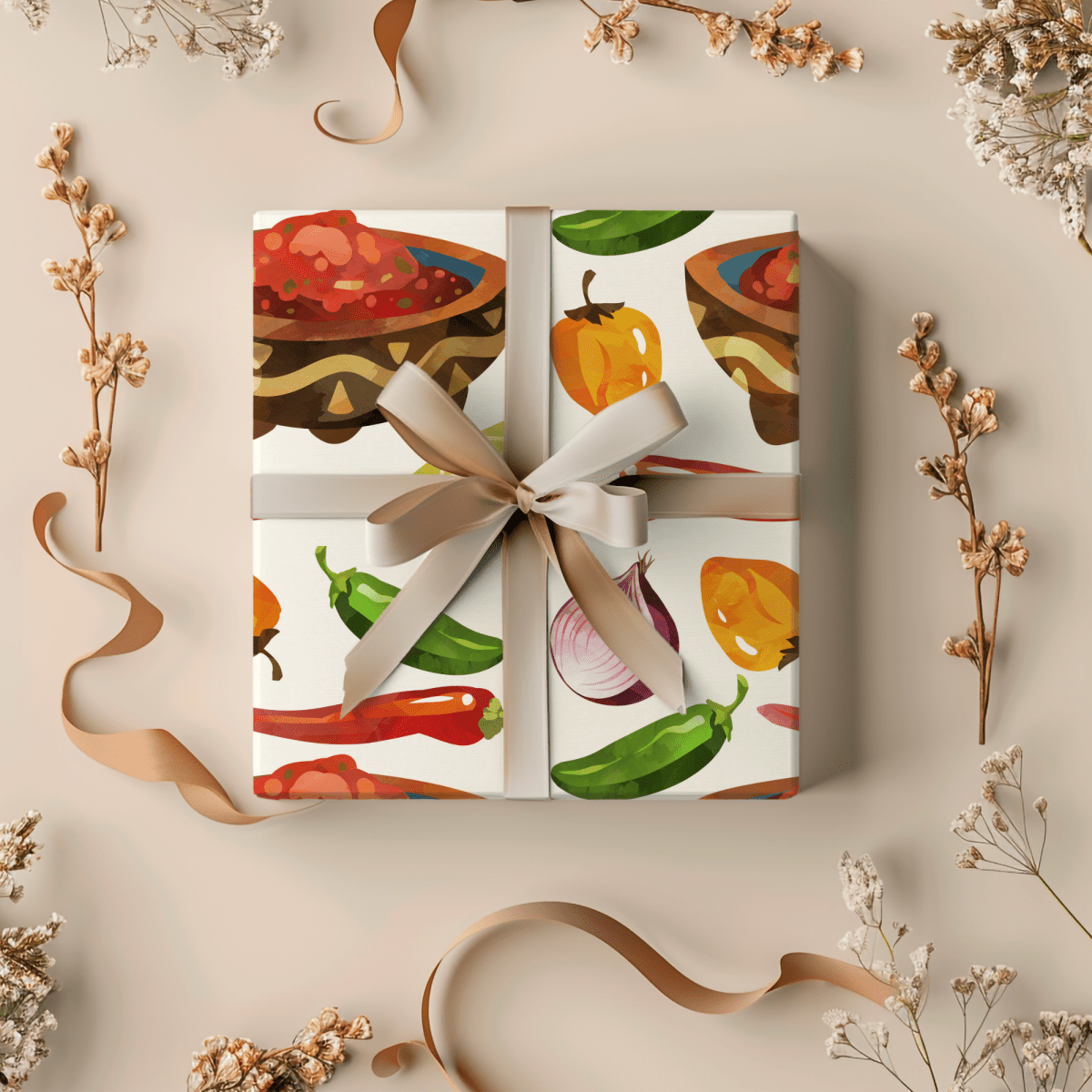 Salsa Fiesta – Spicy Celebration Wrapping Paper