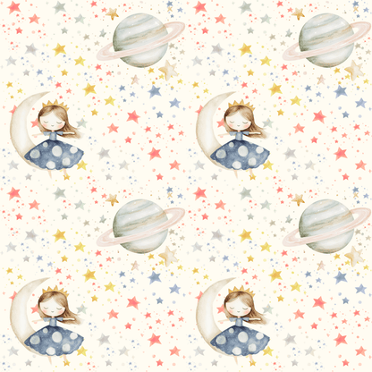 Moonlit Daydreams – Starry Princess Wrapping Paper