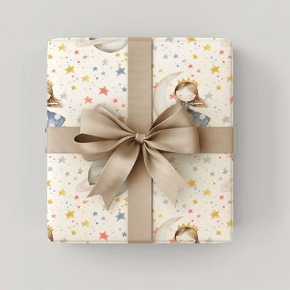 Moonlit Daydreams – Starry Princess Wrapping Paper
