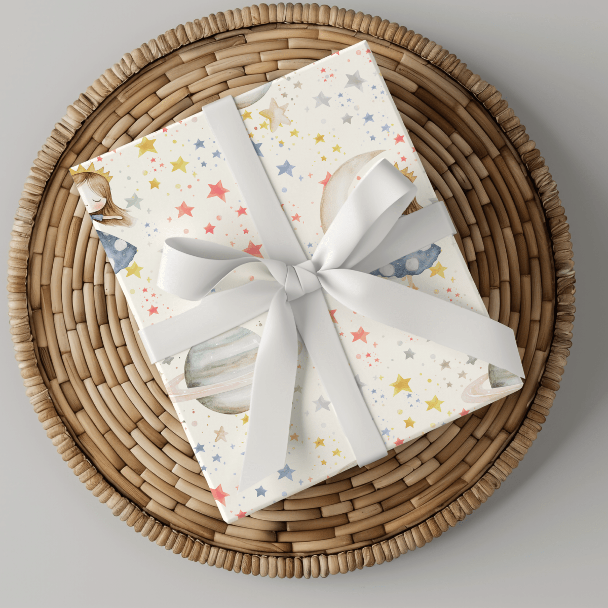 Moonlit Daydreams – Starry Princess Wrapping Paper