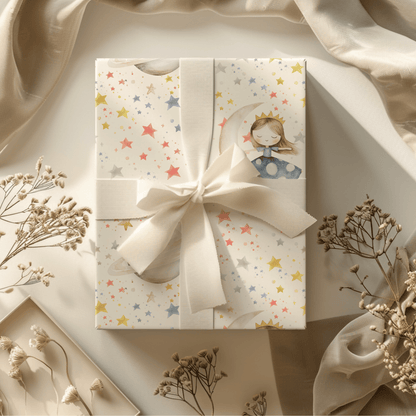 Moonlit Daydreams – Starry Princess Wrapping Paper