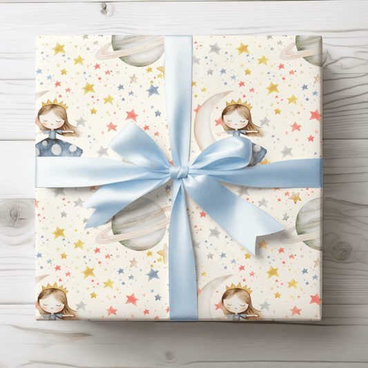 Moonlit Daydreams – Starry Princess Wrapping Paper