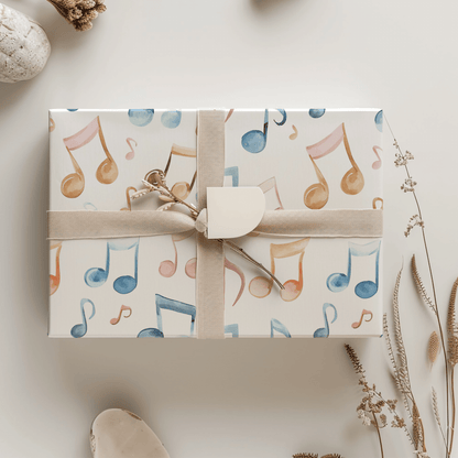 Note - Worthy Wrap – Musical Gift Paper