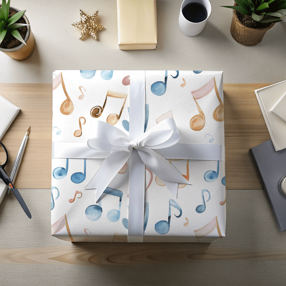 Note - Worthy Wrap – Musical Gift Paper