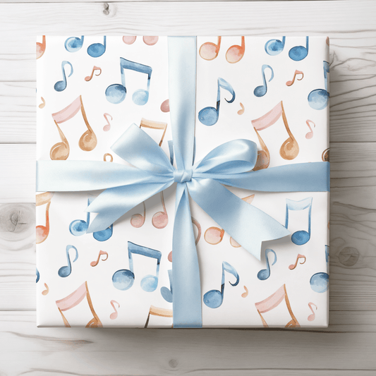 Note - Worthy Wrap – Musical Gift Paper