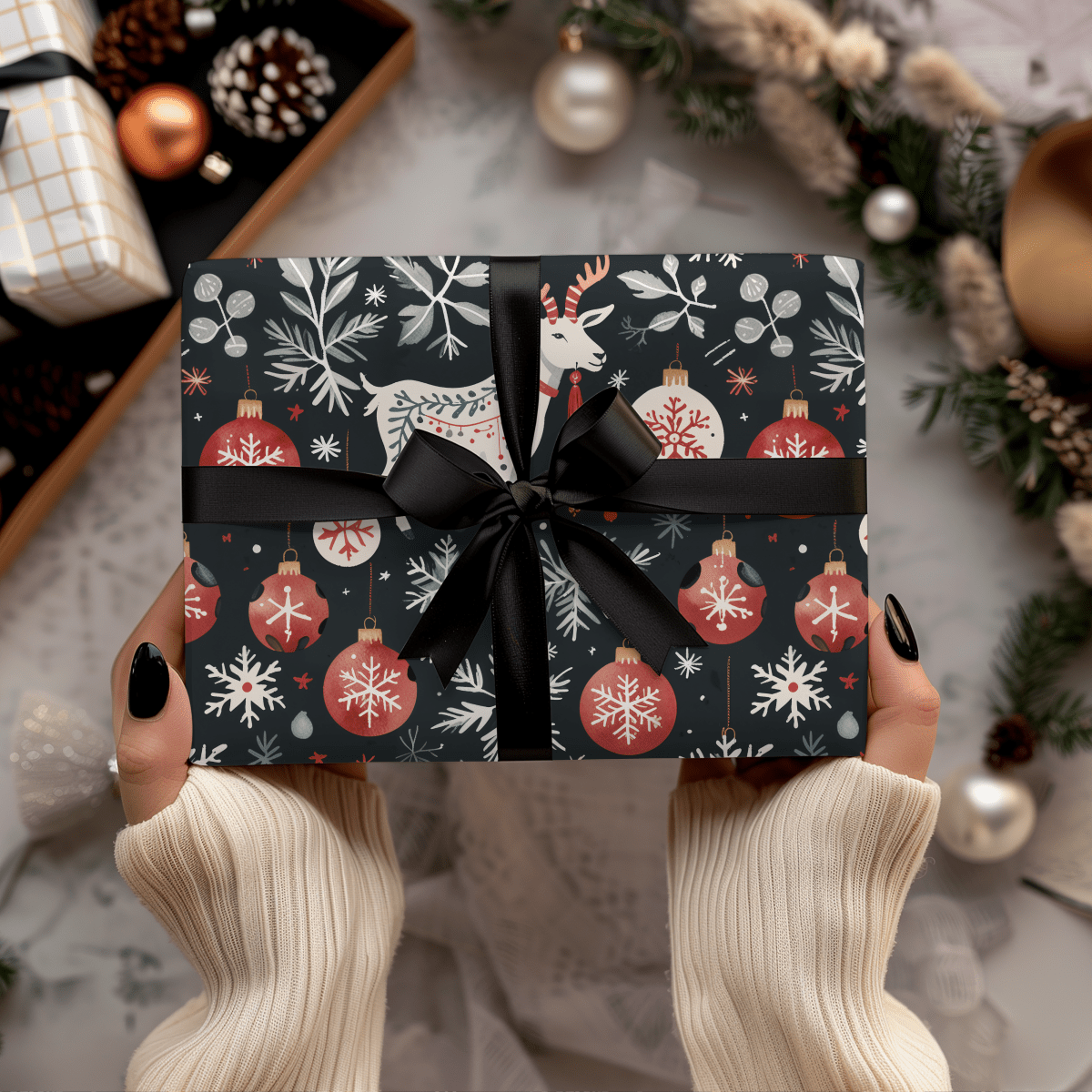 G.O.A.T. Christmas – Festive Holiday Goat Wrapping Paper