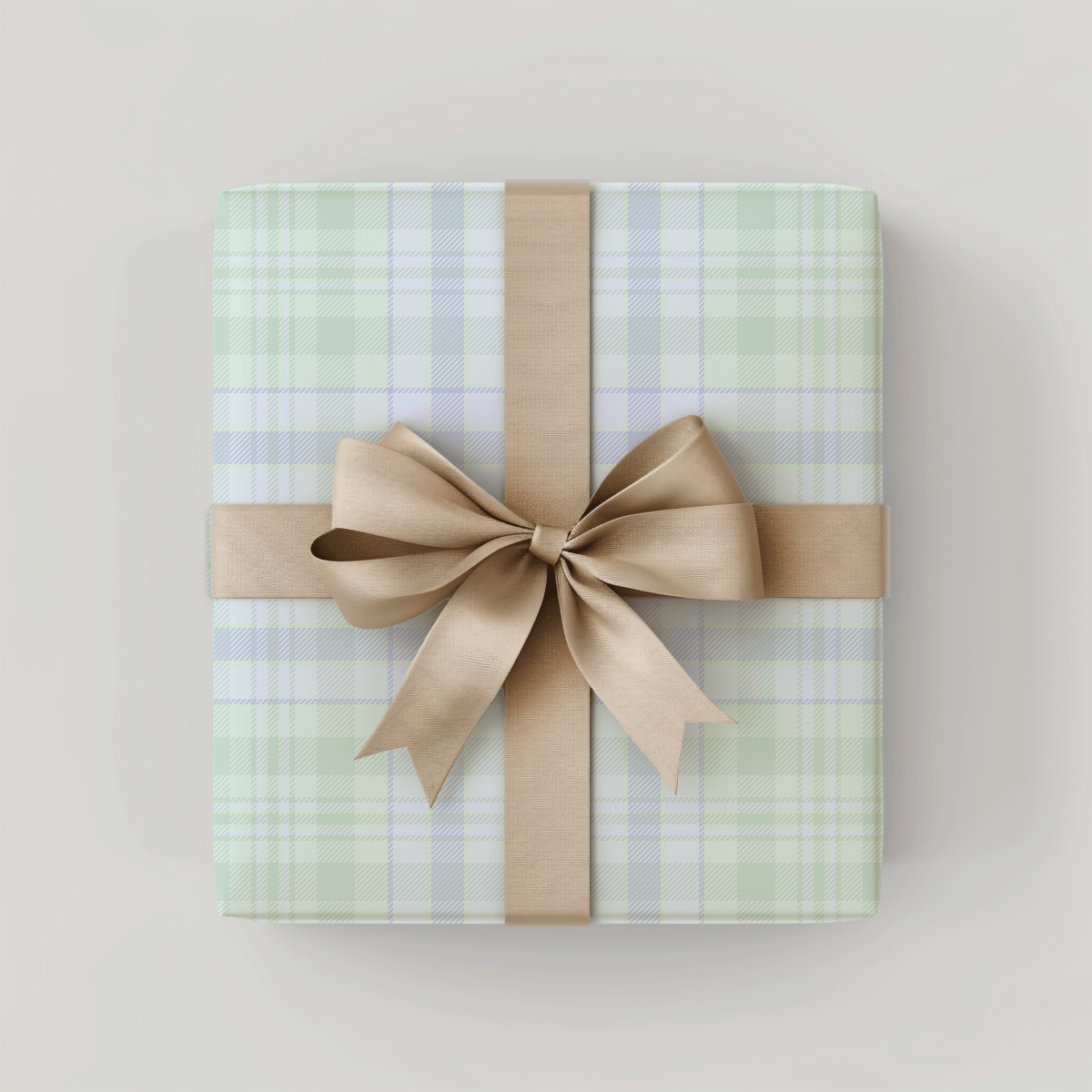 Blue Pastels – Cozy Plaid Wrapping Paper