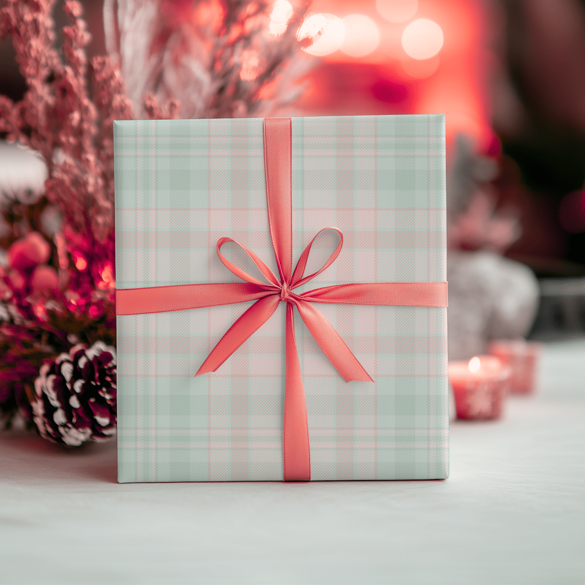 Pastel Plaid Parade – Holiday Wrapping Paper