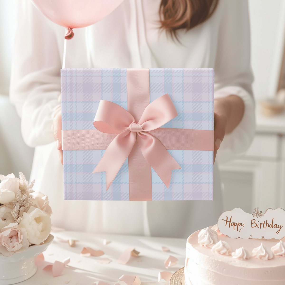 Pastels – Soft Plaid Wrapping Paper
