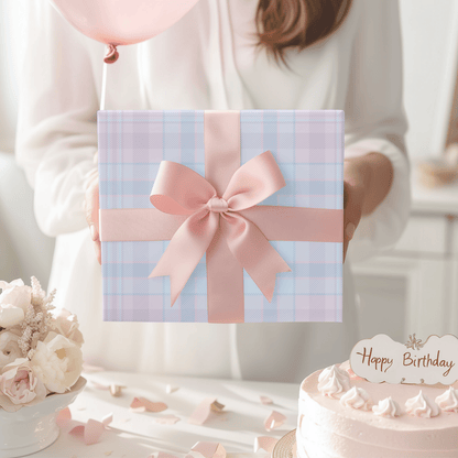 Pastels – Soft Plaid Wrapping Paper