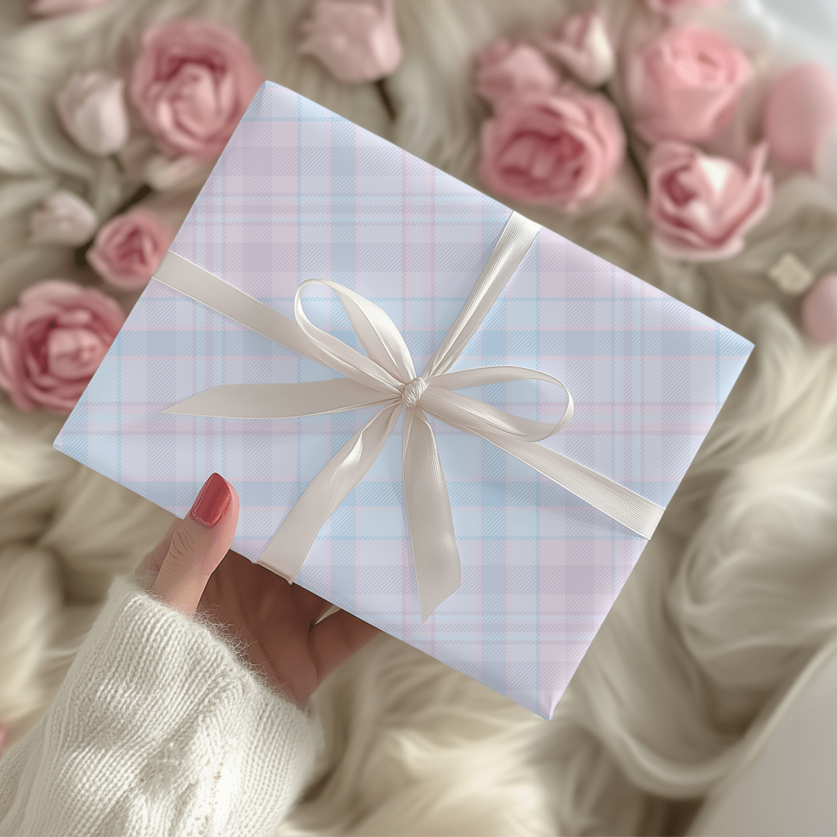 Pastels – Soft Plaid Wrapping Paper