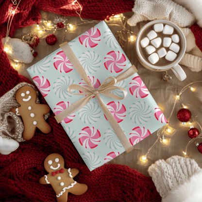 Peppermint Pop – Sweet Holiday Wrapping Paper