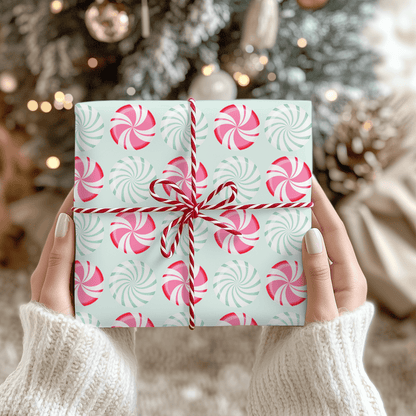 Peppermint Pop – Sweet Holiday Wrapping Paper