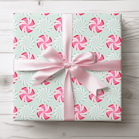Peppermint Pop – Sweet Holiday Wrapping Paper