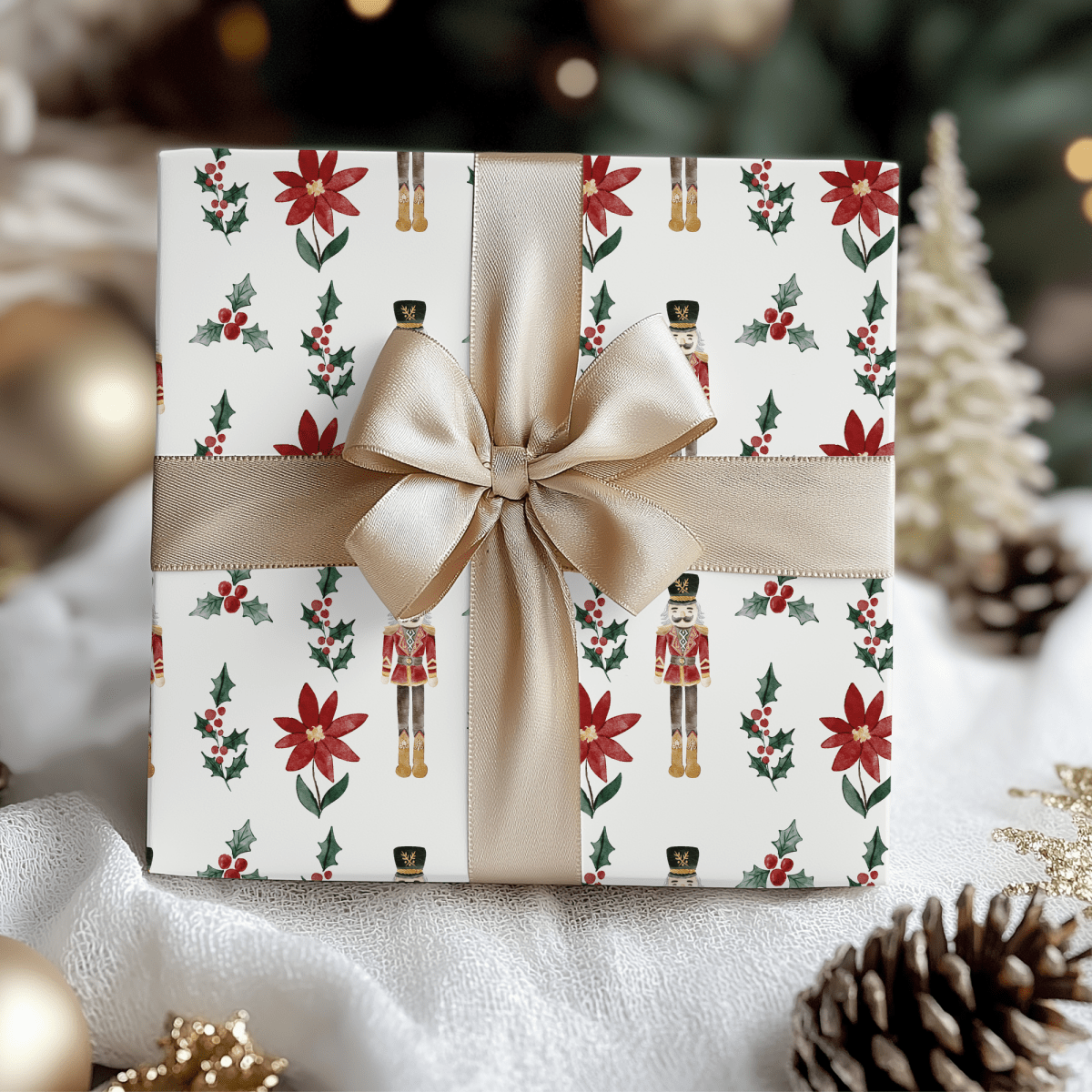 Cracked Up Christmas – Nutcracker Wrapping Paper