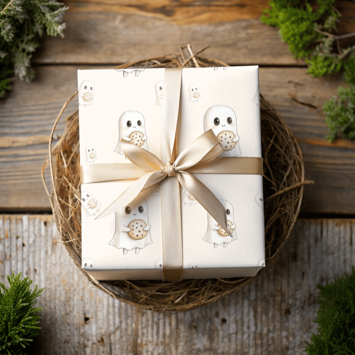 Boo & Bites – Cookie - Loving Ghost Wrapping Paper