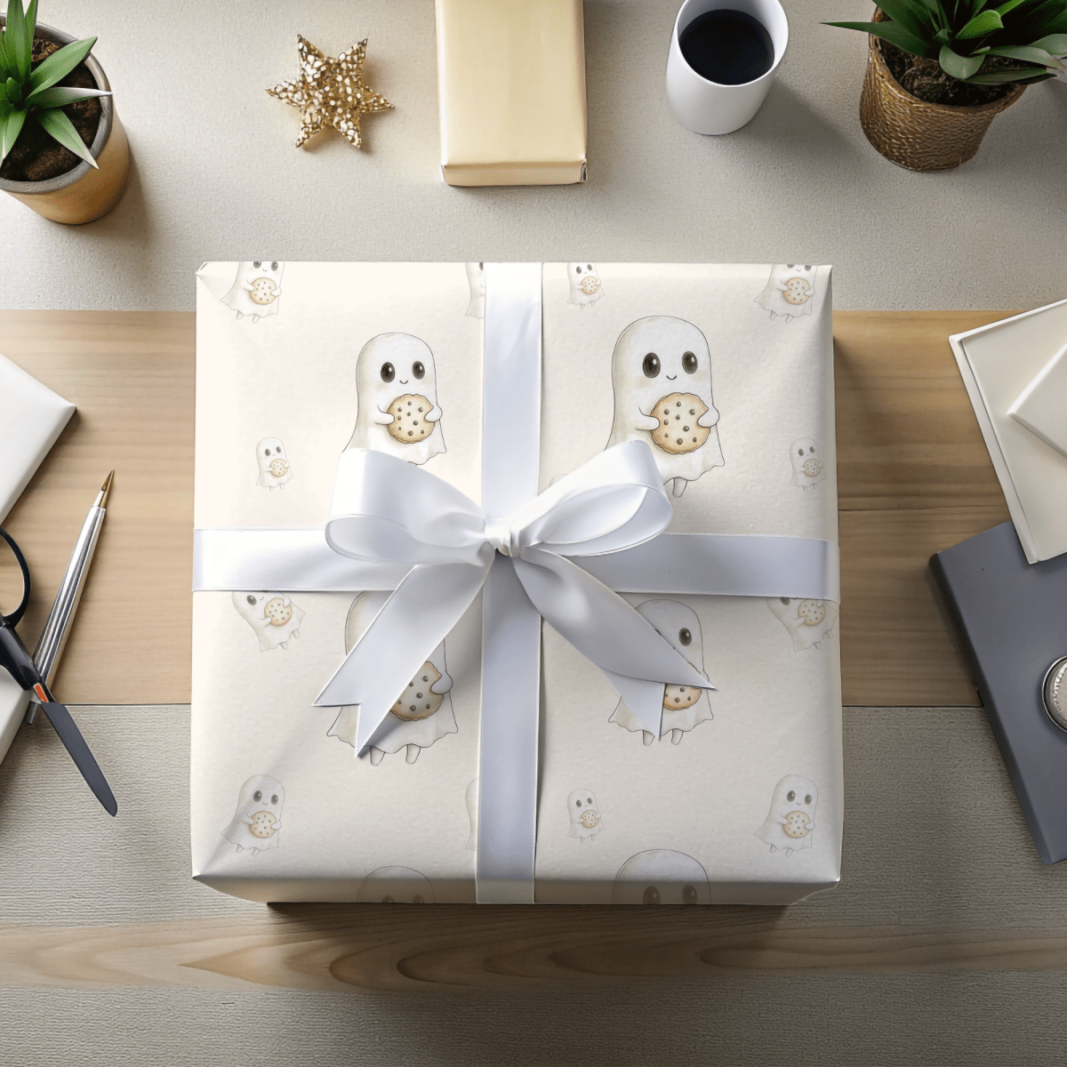 Boo & Bites – Cookie - Loving Ghost Wrapping Paper