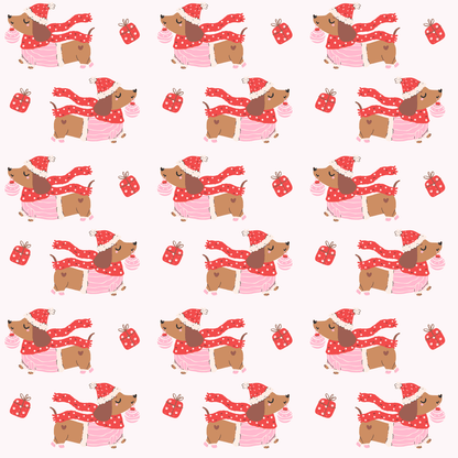 Dachshund Through the Snow – Cozy Pup Christmas Wrapping Paper