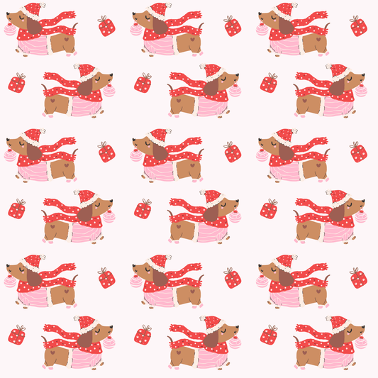 Dachshund Through the Snow – Cozy Pup Christmas Wrapping Paper