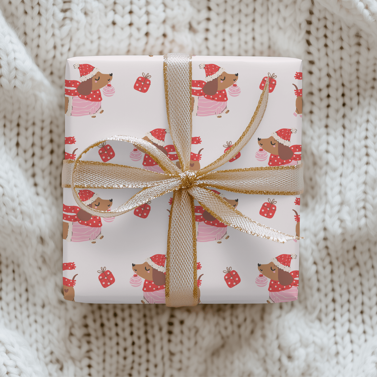 Dachshund Through the Snow – Cozy Pup Christmas Wrapping Paper