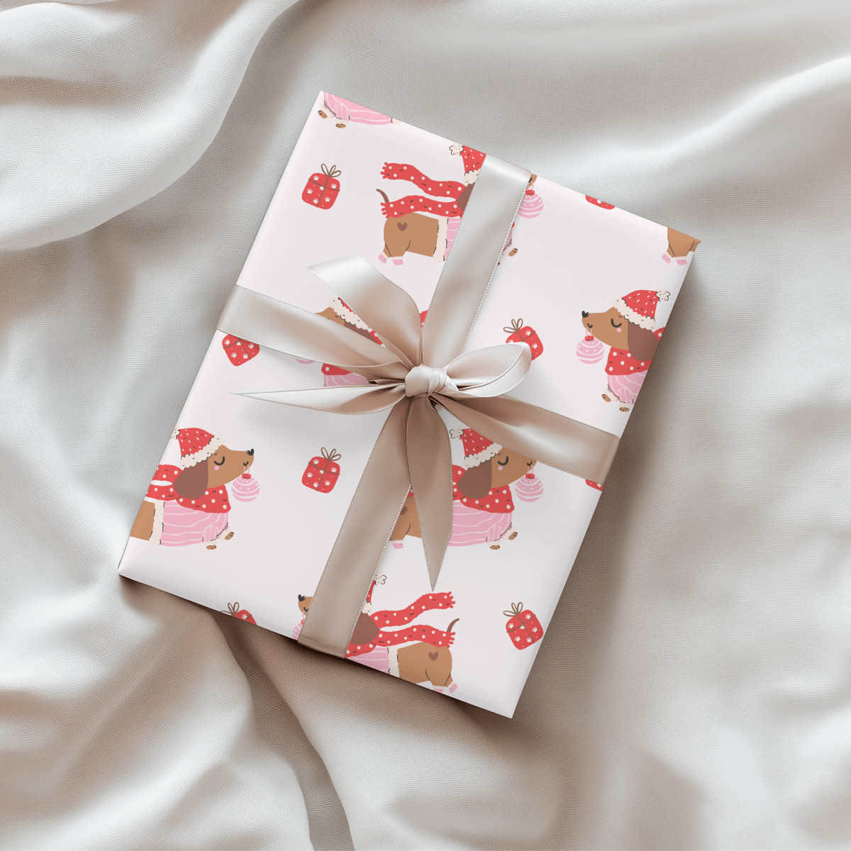 Dachshund Through the Snow – Cozy Pup Christmas Wrapping Paper