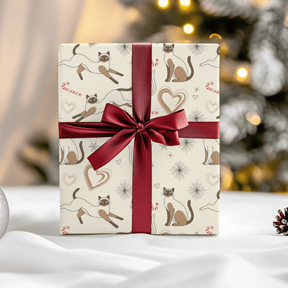 Merry Meowgic – Siamese Christmas Cat Wrapping Paper