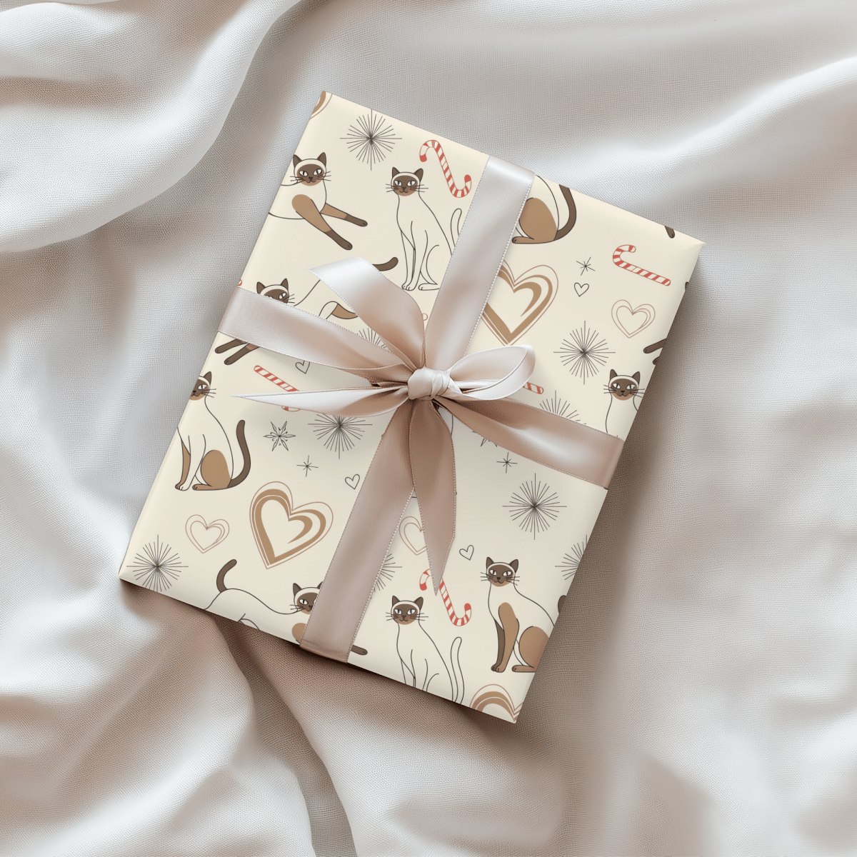 Merry Meowgic – Siamese Christmas Cat Wrapping Paper