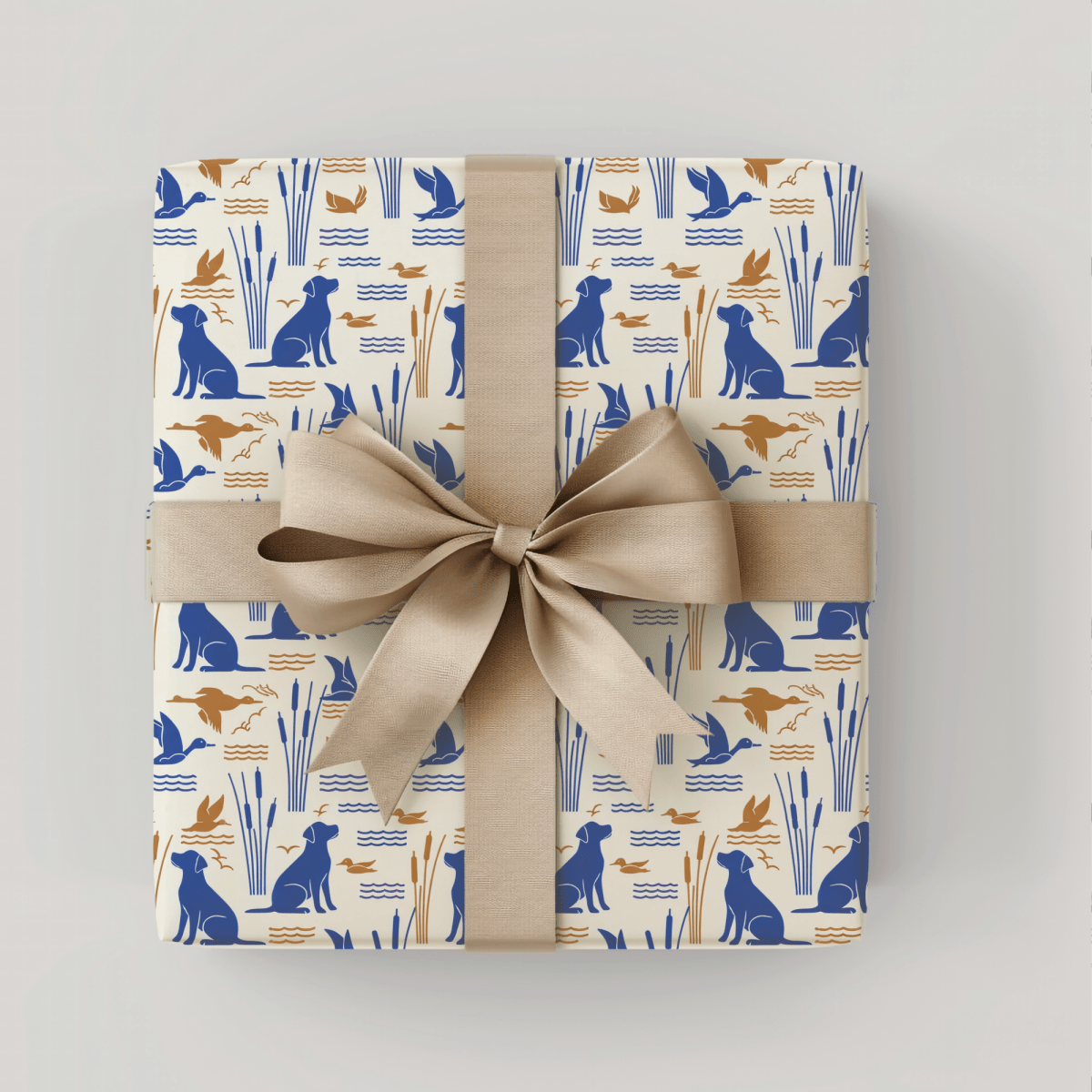 Pondside Pursuit – Hunting Lab Wrapping Paper