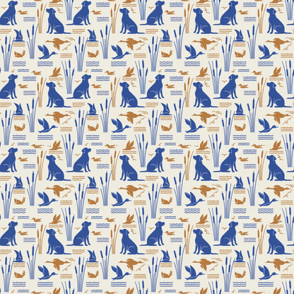 Pondside Pursuit – Hunting Lab Wrapping Paper
