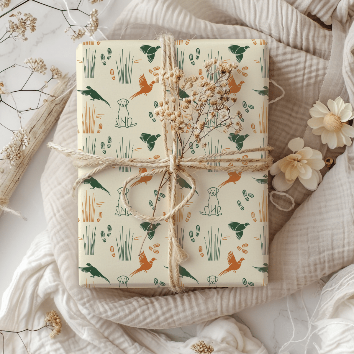 Field Notes – Hunting Lab Wrapping Paper