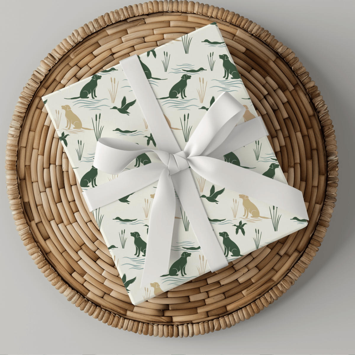 Marshland Mornings – Hunting Lab Wrapping Paper