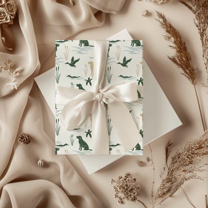 Marshland Mornings – Hunting Lab Wrapping Paper